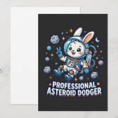 Professioneel Asteroïde Ontwijkend Konijn Kaart (Voorkant / Achterkant)