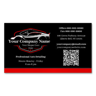 Professioneel Auto Detailing Car Wash Company Magnetisch Visitekaartje