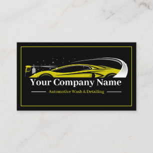 Professioneel Auto Detailing Car Wash Company Visitekaartje