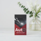 Professioneel Auto Reparatie Shop Visitekaartje (Staand voorkant)