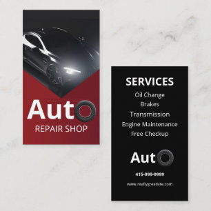 Professioneel Auto Reparatie Shop Visitekaartje