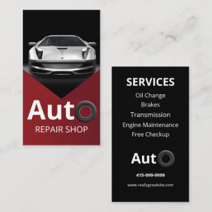 Professioneel Auto Reparatie Shop Visitekaartje