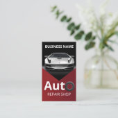 Professioneel Auto Reparatie Shop Visitekaartje (Staand voorkant)