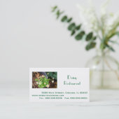 Professioneel bedrijf, adres, telefoon, website visitekaartje (Staand voorkant)