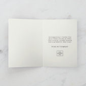 Professioneel Bedrijf Logo Elegant Custom Christma Feestdagen Kaart (Binnen)