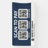 Professioneel bedrijf Logo Scan om QR-codes te bet Spandoek (Verticaal)