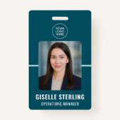 Professioneel Bedrijf Personeel ID Kaart met Foto Badge (Voorkant)