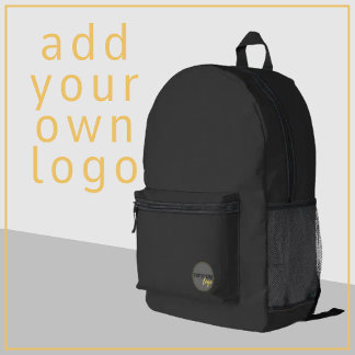 PROFESSIONEEL BEDRIJFSMERK CUSTOM LOGO BLACK BEDRUKTE RUGZAK