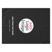 Professioneel bedrijfsmerk zwart tafelkleed (Voorkant (Horizontaal))