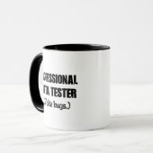 professioneel beta-tester (houdt van bugs) mok (Voorkant links)