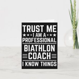 Professioneel Biatlon Coach Funny Biatlon Coach H Kaart
