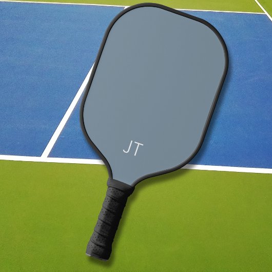 Professioneel Blauw Monogram Monogrammed Initialen Pickleball Paddle