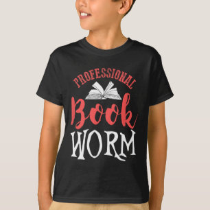 Professioneel Boekenwurm T-shirt