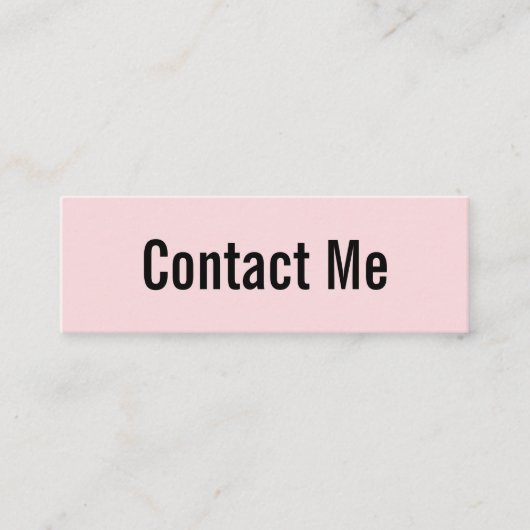 Professioneel Bord Roze en Zwart Contact Kaart Contactkaartje (Voorkant)