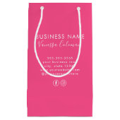 Professioneel Branding Minimaal Script Hot Roze Klein Cadeauzakje (Voorkant)