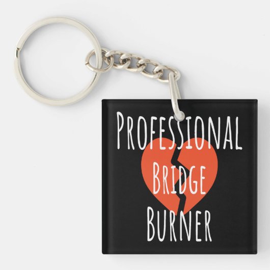 Professioneel Bridge Brander Funny Sarcastisch Cor Sleutelhanger (voorkant)