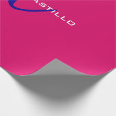 Professioneel Calligrafie Script Monogram Girly Cadeaupapier (Hoek)