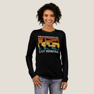 Professioneel Cat Herder Retro  T-shirt