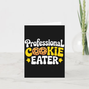 Professioneel Cookie Eter Cookie Liefhebber Chocol Kaart