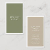Professioneel creatief design stijlvol, modern visitekaartje (Voorkant / Achterkant)
