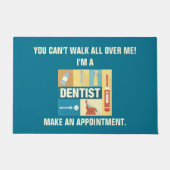 Professioneel dentist-ikoon ontworpen deurmat (Voorkant)