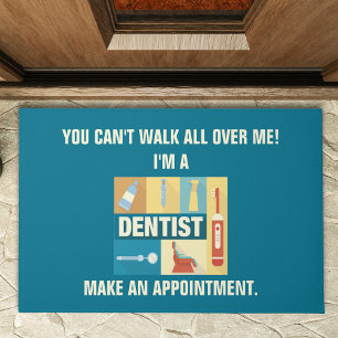 Professioneel dentist-ikoon ontworpen deurmat