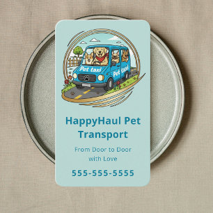 Professioneel Dierentransport Huisdier Taxi Chauff Visitekaartje