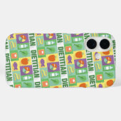Professioneel diëtitisch pictogrammen ontworpen Case-Mate iPhone case (Achterkant (horizontaal))