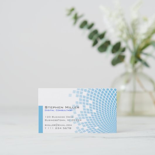 Professioneel digitaal Visitekaartje (Staand voorkant)