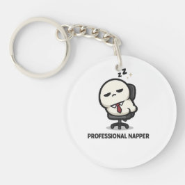 Professioneel Dromer - Schattig Vermoeid Kantoorpe Sleutelhanger