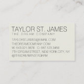 Professioneel dubbelzijdig Visitekaartje (Achterkant)