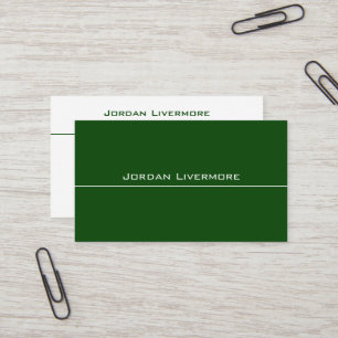 Professioneel, eenvoudig, basic, Fern Green Modern Visitekaartje