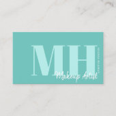 Professioneel Eenvoudig Elegant Monogram Visitekaartje (Voorkant)