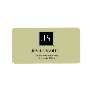 Professioneel eenvoudig etiket