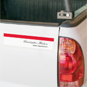 Professioneel Eenvoudig Gewoon Rood Wit Bumpersticker (Op Truck)