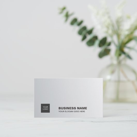Professioneel, eenvoudig grafisch ontwerp met eleg visitekaartje (Staand voorkant)