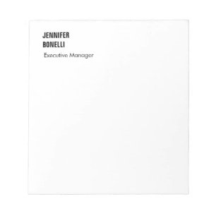 Professioneel eenvoudig minimalistisch modern tren notitieblok