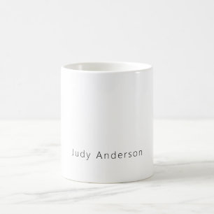 Professioneel Eenvoudig Modern Elegant Uw Naam Koffiemok