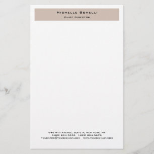 Professioneel Eenvoudig Modern Minimalistisch Briefpapier