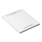 Professioneel Eenvoudig Modern Minimalistisch  Notitieblok (Schuin)