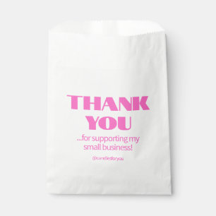 Professioneel Eenvoudig Modern Neon Roze Zwart Bedankzakje