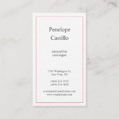 Professioneel, eenvoudig, rood wit visitekaartje (Voorkant)