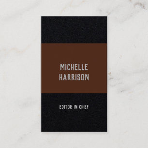 Professioneel, eenvoudig stijlvol, zwart-wit visitekaartje