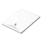 Professioneel eenvoudig uw Logo-bedrijf Notitieblok (Gedraaid)