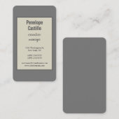 Professioneel, eenvoudig visitekaartje (Voorkant / Achterkant)