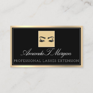 Professioneel, elastisch, zwart visitekaartje