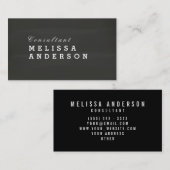 Professioneel elegant Blackboard Visitekaartje (Voorkant / Achterkant)