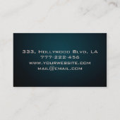 Professioneel elegant chic texture dandelion visitekaartje (Achterkant)