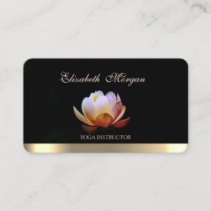 Professioneel Elegant Chique Lotus, Yoga Zwart Visitekaartje