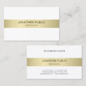 Professioneel elegant design Luxe Plain Modern Visitekaartje (Voorkant / Achterkant)